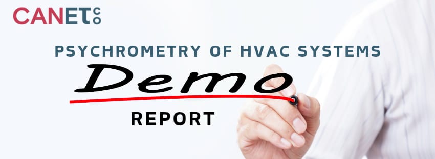 Psychrometry of HVAC Systems demo report