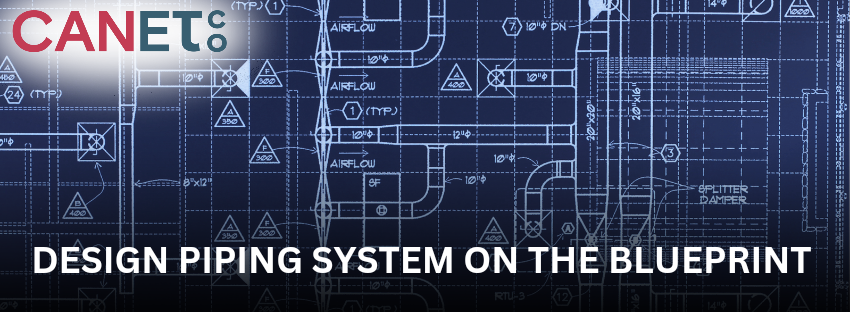 piping systems on blueprints